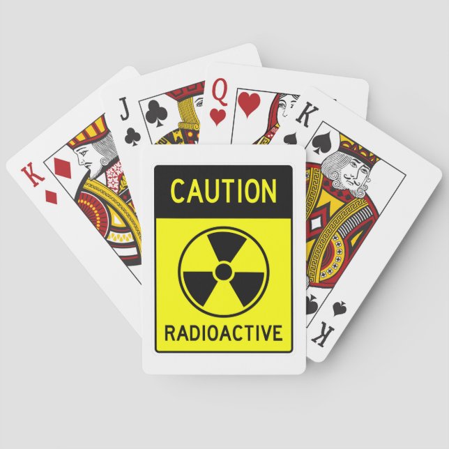 Baraja De Cartas Rótulo RADIOACTIVO Y DIVERTIDO (Reverso)