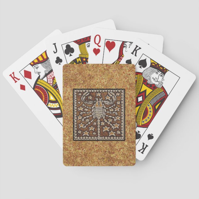 BARAJA DE CARTAS RÓTULO ZODIAC SCORPIO (Reverso)