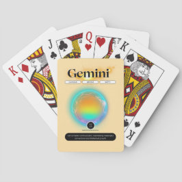 Baraja De Cartas Rótulo Zodiaco moderno Elemento Aire De Cita Gemin