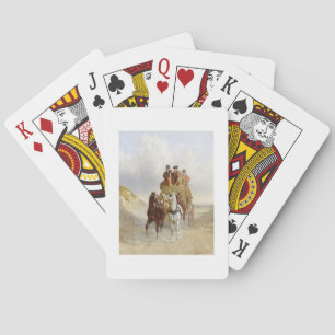 Baraja De Cartas Royal Mail entrena en el camino, 1841 (aceite en