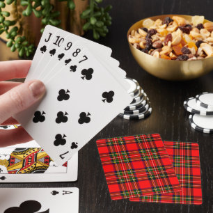 Baraja De Cartas Royal Stewart Clan Tartan Plaid