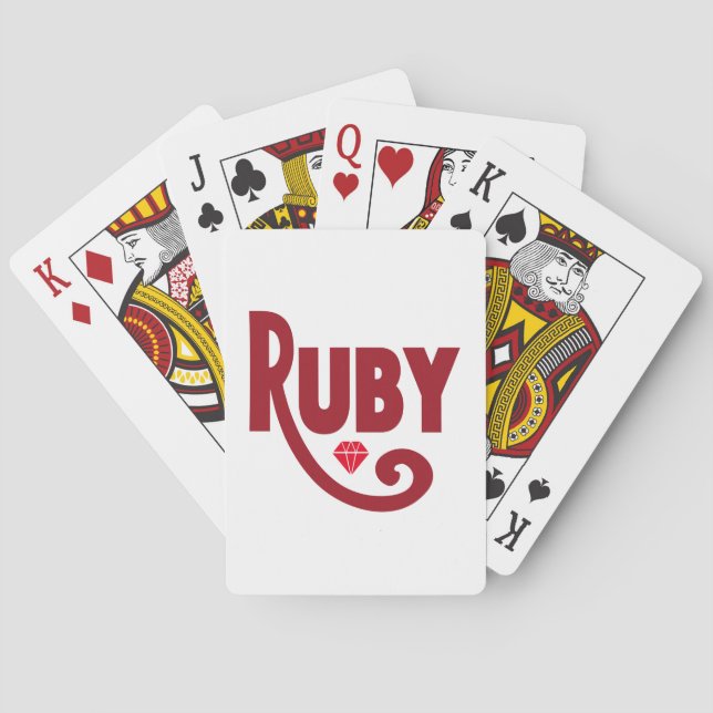 Baraja De Cartas Ruby (Reverso)