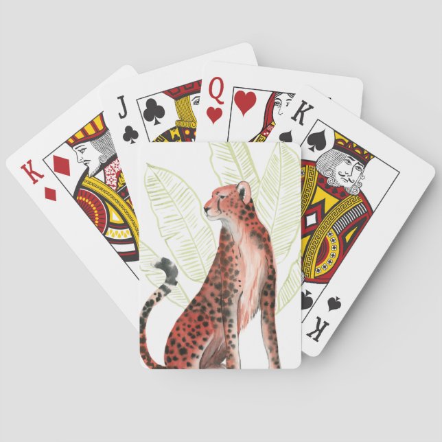 Baraja De Cartas Ruby Runner Leopardo (Reverso)