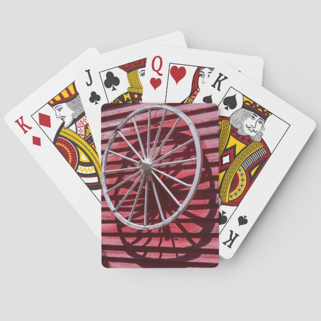 Baraja De Cartas Rueda de Vagón (Reverso)