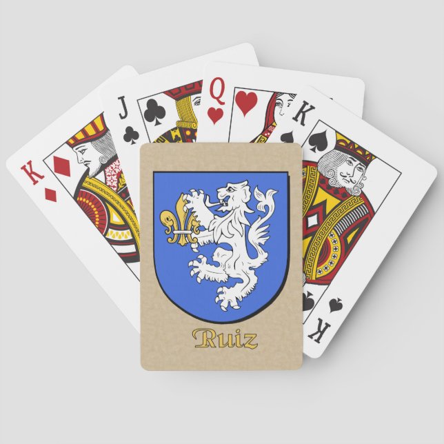 Baraja De Cartas Ruiz Heraldic Shield (Reverso)