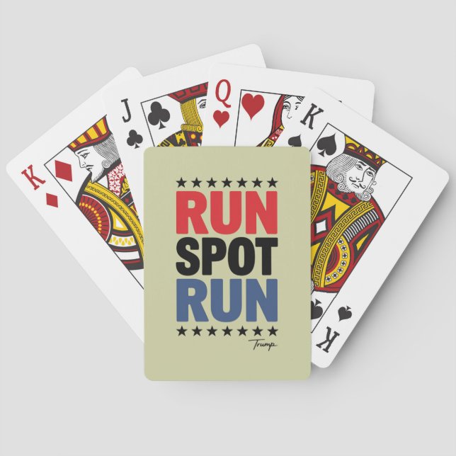 Baraja De Cartas Run Spot Run Trump 2024 (Reverso)
