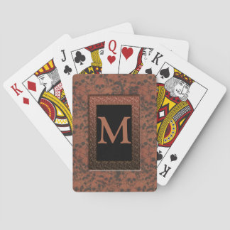 Baraja De Cartas Rust Red Black Skulls Monogramando Tarjetas de jue