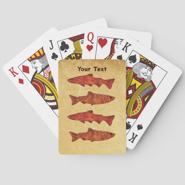 Baraja De Cartas Rustic Trout (Reverso)