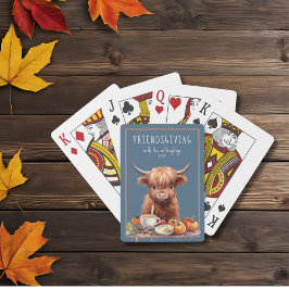 Baraja De Cartas Rústica amistad de las vacas en la Highland