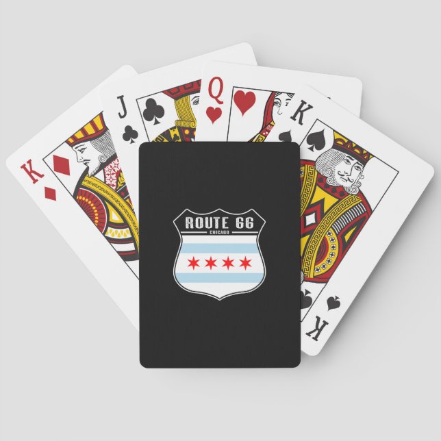 Baraja De Cartas Ruta 66 Chicago (Reverso)
