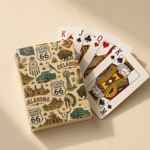 Baraja De Cartas Ruta 66 de Oklahoma Lucky Prairie