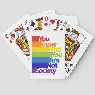 Baraja De Cartas Sabes a quién no eres sociedad