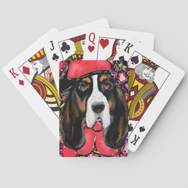 Baraja De Cartas Sabueso Basset (Reverso)