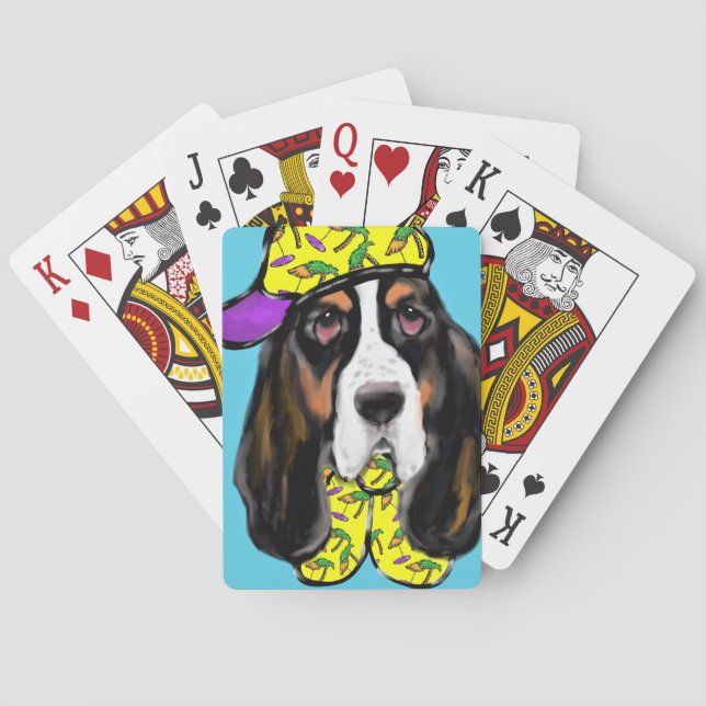 Baraja De Cartas Sabueso Basset (Reverso)