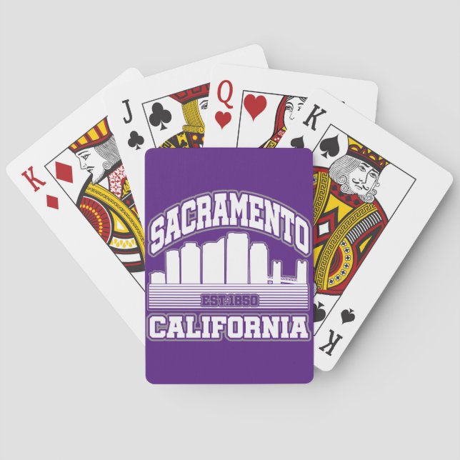 Baraja De Cartas Sacramento, California (Reverso)