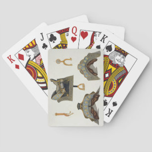 Baraja De Cartas Saddles y espuelas, plato de "A History of the De"