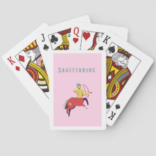 Baraja De Cartas Sagitario Rosa, zodiaco, signo zodiacal