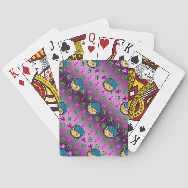 Baraja De Cartas Sagitario y Conejo de Agua (Reverso)