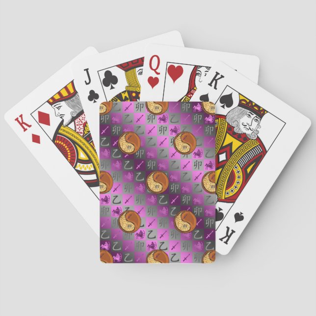 Baraja De Cartas Sagitario y Conejo de Madera (Reverso)