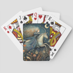 Baraja De Cartas Sagitario Zodíaco Astrología Cumpleaños Celestial