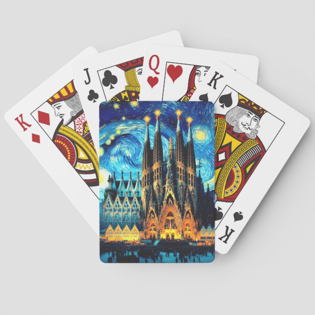 Baraja De Cartas Sagrada Familia Barcelona (Reverso)