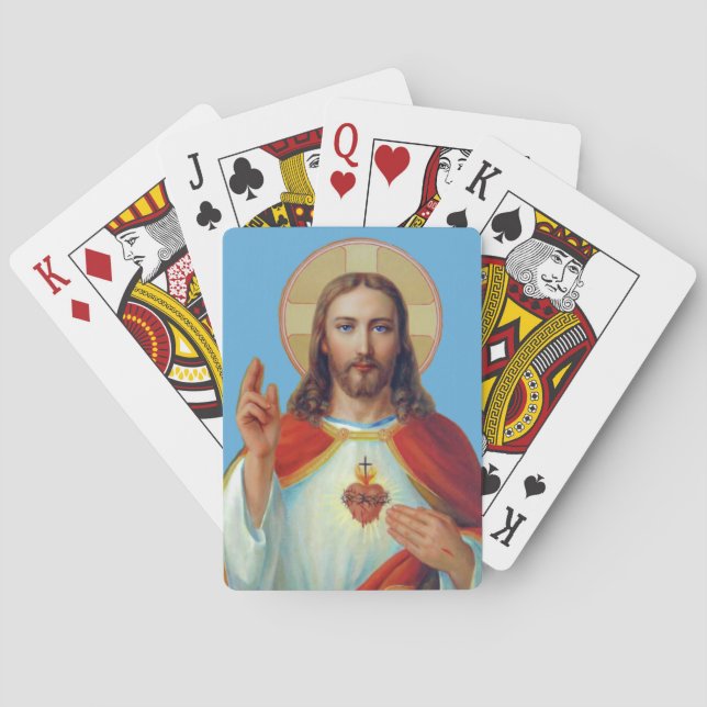 Baraja De Cartas Sagrado Corazón de Jesús (Reverso)