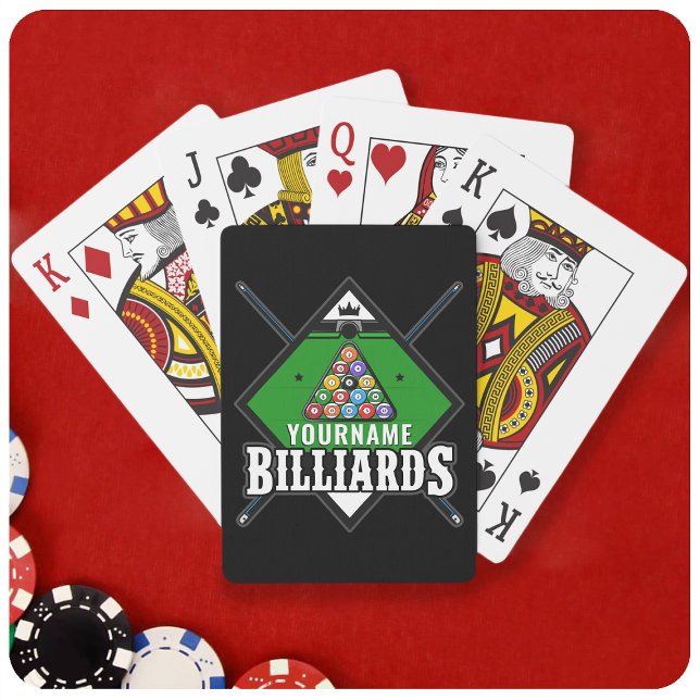 Baraja De Cartas Sala de billar personalizada NOMBRE de pila de rac (Subido por el creador)