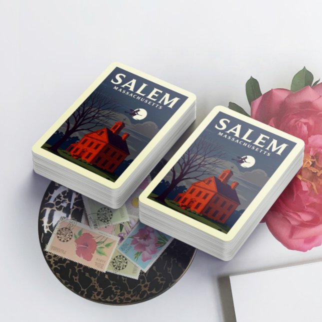 Baraja De Cartas Salem Massachusetts Antiguo (Subido por el creador)