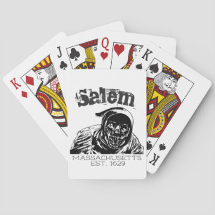 Baraja De Cartas Salem Massachusetts Skull Grim Reaper