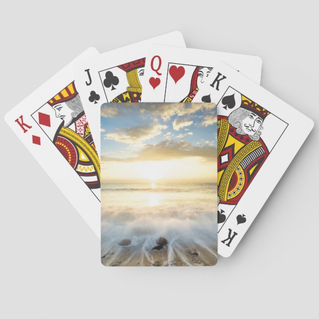 Baraja De Cartas Salida del sol de oro (Reverso)