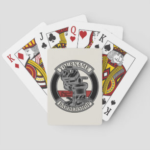 Baraja De Cartas Salón de sillas de peluquería Retro Personalizado 