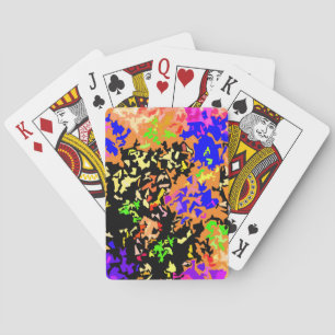 Baraja De Cartas Salpicadura de pintura cristalizada - Colores cáli