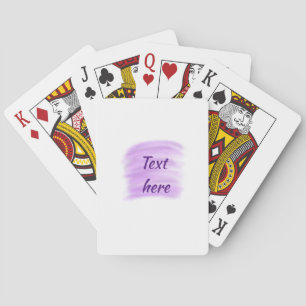 Baraja De Cartas Salpicaduras de acuarela morada añaden texto aquí 