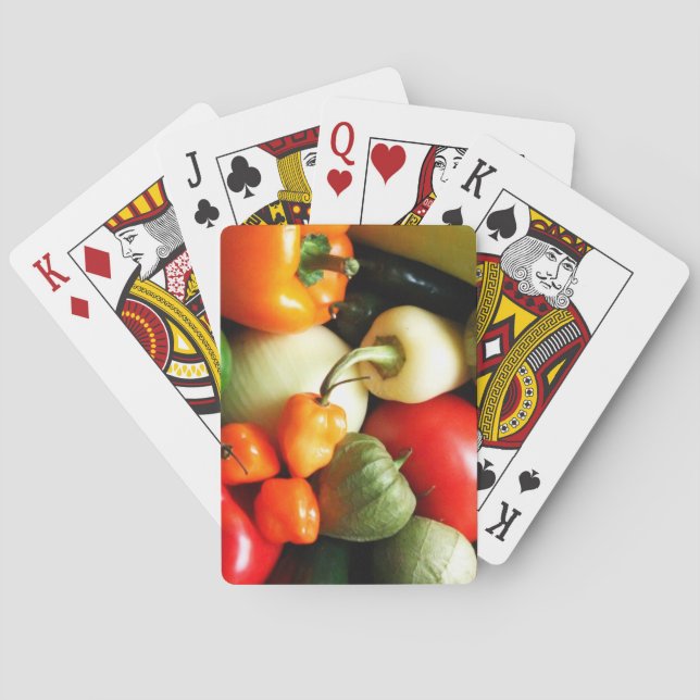 Baraja De Cartas Salsa Verduras, tomate, pimientos, cebolla (Reverso)