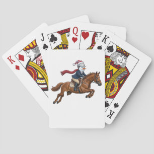 Baraja De Cartas Salto de obstáculos del muñeco de nieve Navidad 20