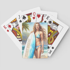 Baraja De Cartas salto de punto de acción chica