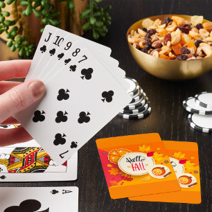 Baraja De Cartas Saltos de otoño y de calabaza