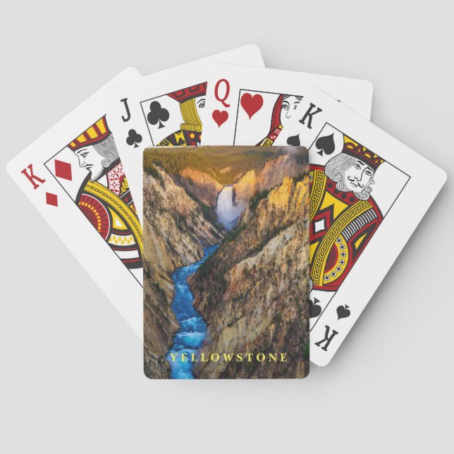 Baraja De Cartas Saltos de Yellowstone (Reverso)