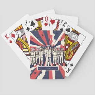 Baraja De Cartas "Saludo al servicio: Feliz Día de las Fuerzas Arma
