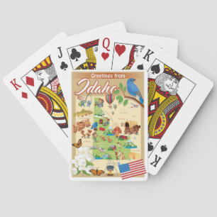 Baraja De Cartas Saludos de Idaho