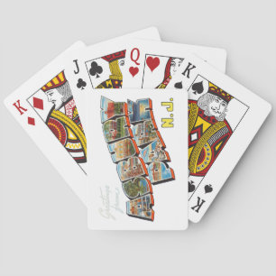 Baraja De Cartas Saludos del parque New Jersey de Asbury