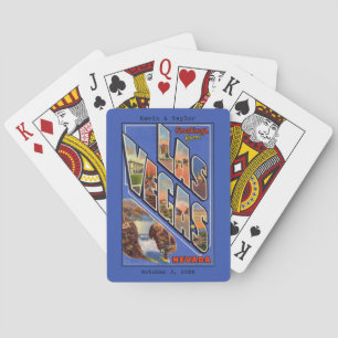 Baraja De Cartas Saludos desde la postal de Las Vegas