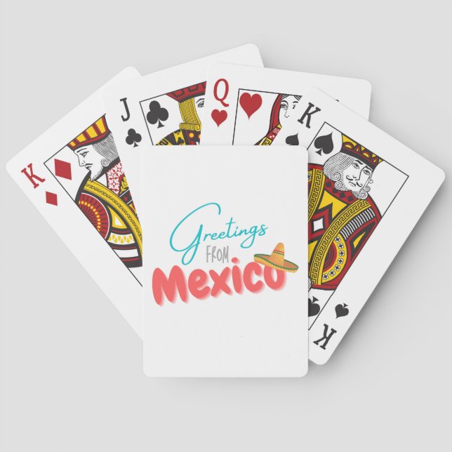 Baraja De Cartas Saludos desde México (Reverso)