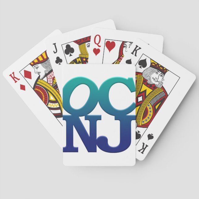 Baraja De Cartas Saludos desde Ocean City (Reverso)