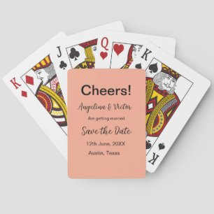 Baraja De Cartas Saludos para salvar la fecha simple minimalista mo