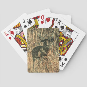 Baraja De Cartas salvaje al aire libre Camouflage venado blanco