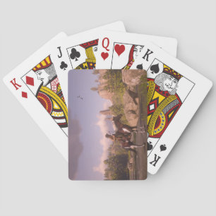 Baraja De Cartas Salvajes tarjetas de juego clásicas West Sunset
