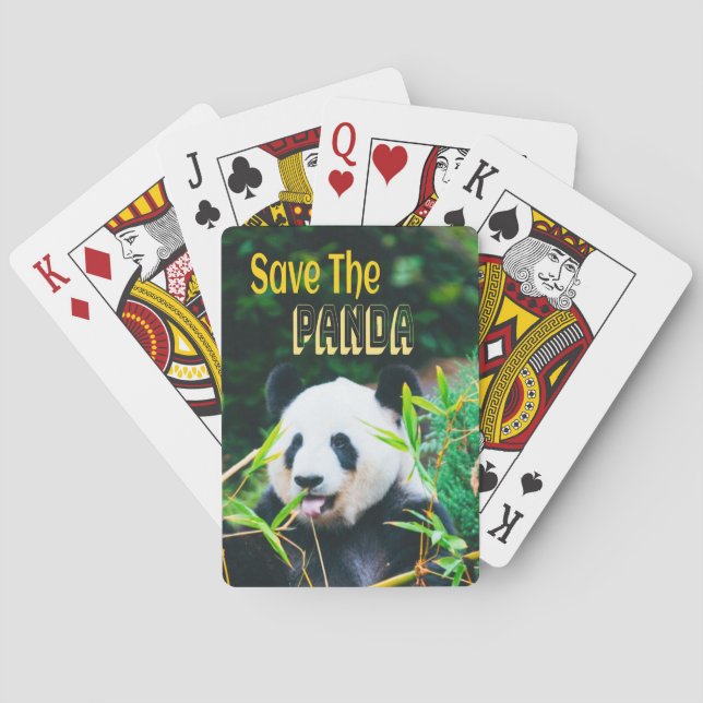 Baraja De Cartas Salvar el Panda (Reverso)