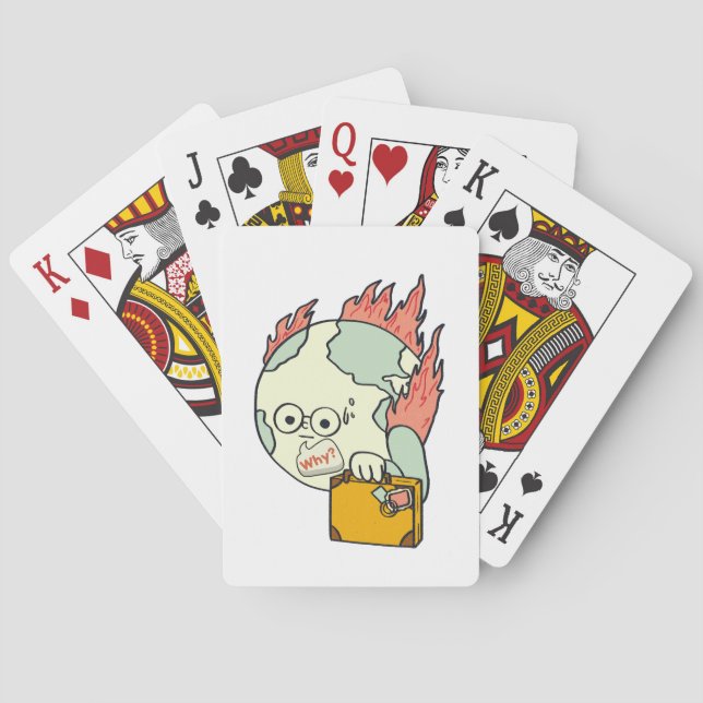 Baraja De Cartas Salvar nuestro planeta - Día de la Tierra (Reverso)