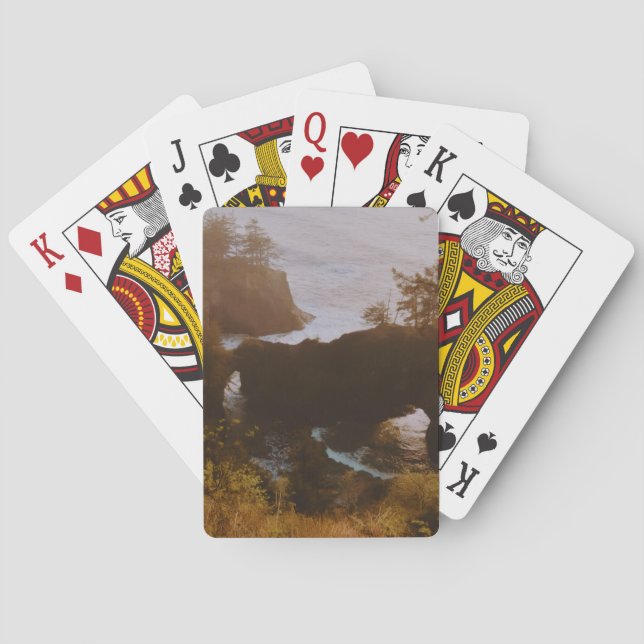 Baraja De Cartas Samuel H. Boardman, Costa de Oregón  (Reverso)